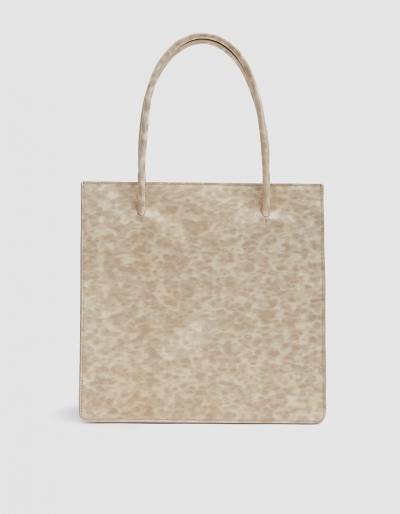 Maryam Nassir Zadeh Anais Tote In Patent Blonde Tortoise