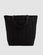 Baggu Quilted Pocket Tote In Black