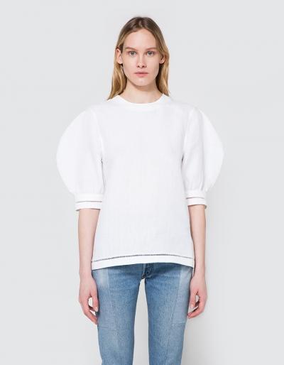 J.w. Anderson Puff Sleeve Top W/ Trim