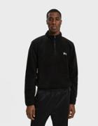 St Ssy Polar Fleece Half-zip Pullover In Black