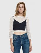 Farrow Dasha Pinstripe Crop Top