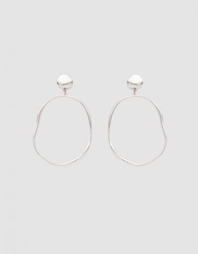 Faris Vero Silver Drop Earrings