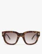 Acne Studios Frame Metal In Brown/bordeaux
