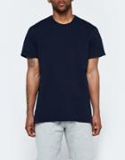 Reigning Champ Raw Edge Ss Crew In Navy