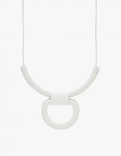 Crescioni Union Necklace In White