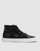 Vault By Vans Twisted Leather Sk8-hi Reissue Lx Sneaker In Black/marshmallow