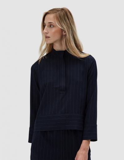 Ganni Clark Popover Blouse