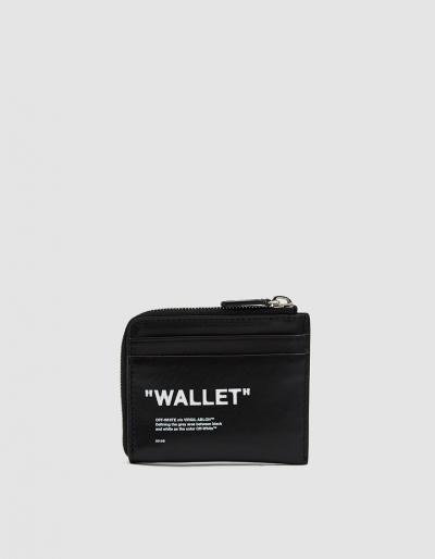 Off-white Quote Zip Wallet