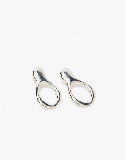 Drift Riot Free Form Earrings In Sterling