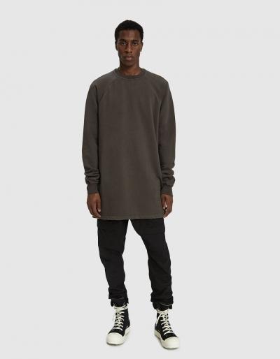 Rick Owens Drkshdw Raglan Sleeve Pullover In Dark Dust