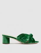 Loeffler Randall Celeste Mid Heel Knot In Emerald