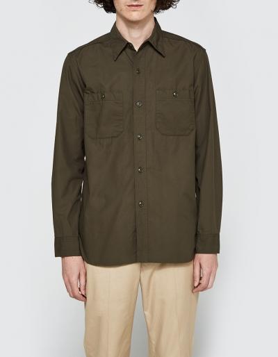 Beams Plus Poplin Usn Long