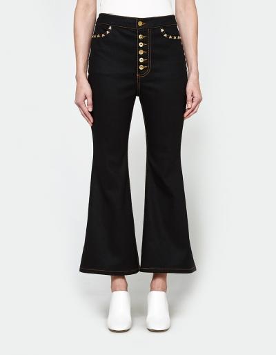 Ellery Pyramid Crop Kick Flare
