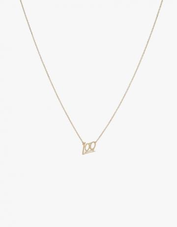 In God We Trust 100 Necklace In Gold