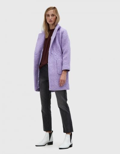 Ganni Fenn Wrap Coat In Pastel