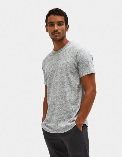 Reigning Champ Ss Raglan Tee Ringspun Jersey In Ice