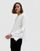 Farrow Tied Ribbon Sleeve Top In Off White