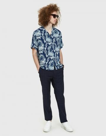 Editions M.r. Tailored Trousers In Navy