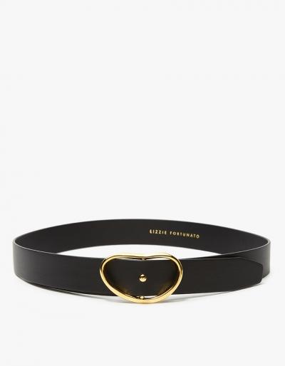 Lizzie Fortunato Wide Georgia Belt In Black