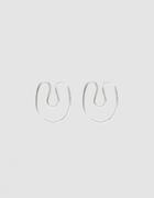 Annika Inez Sloping Curve Earrings In