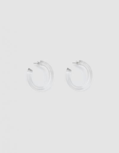 Lizzie Fortunato Rome Clear Hoops