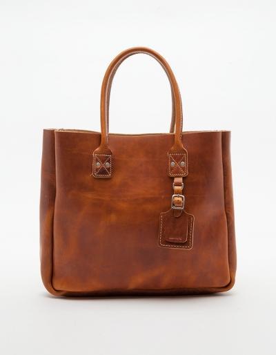 Billykirk Leather Tote In Tan Tan No