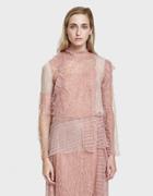 3.1 Phillip Lim Long Sleeve Lace Patchwork Blouse