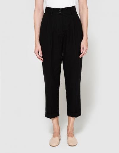 Margaret Howell Pleat Pocket Trouser In Black