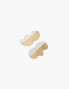 Annie Costello Brown Valentin Earring In Two Tone