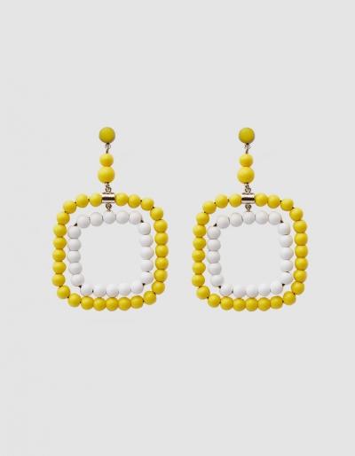 Marni Beaded Earrings In Yellow