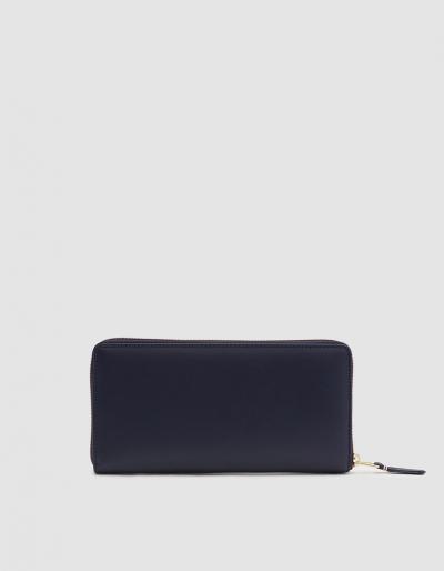 Comme Des Gar Ons Wallet Classic Leather Line Sa0110 Wallet In Navy