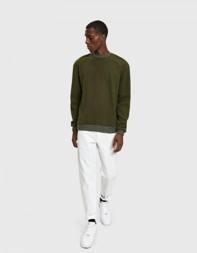 John Elliott L/s Corduroy Crew In Olive