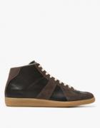 Maison Margiela High Top Replica Trainer In Black