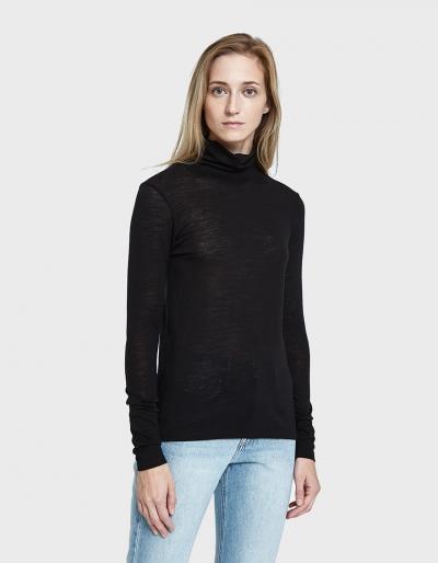 Just Female Violet Roll Neck In Black