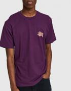 St Ssy Checkers Tee In Grape