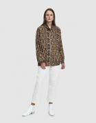 Collina Strada Cardio Leopard Print Windbreaker