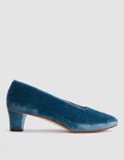 Martiniano High Glove In Blue Velvet