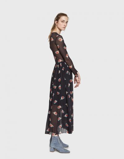 Ganni Tilden Mesh Sheer