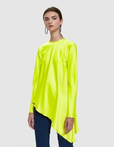 Msgm Asymmetric Open Back Top