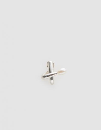 Knobbly Studio Coil Earring In
