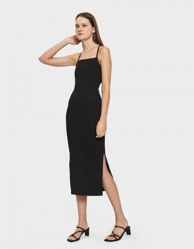 Christopher Esber Axis Singlet Dress In Black