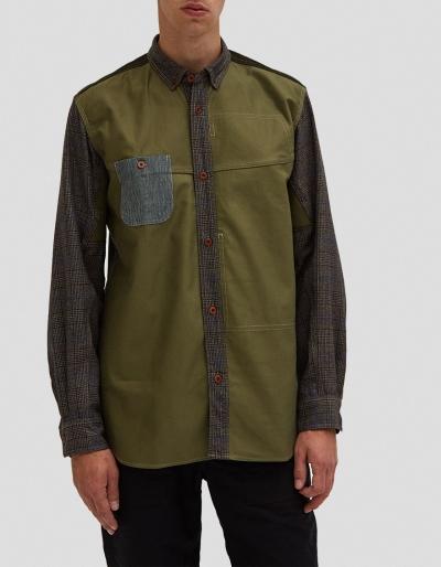 Junya Watanabe Man Wool Check X Cotton Back