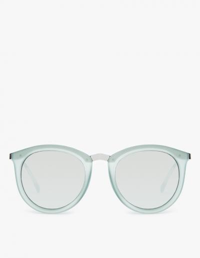 Le Specs No Smirking In Olive/silver