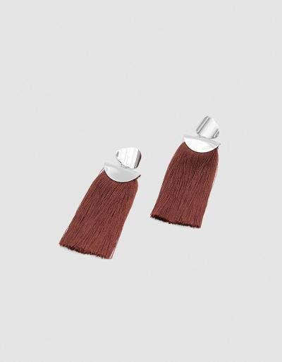 Lizzie Fortunato Crater Tassel Earrings