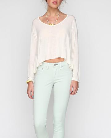 Brandy Melville Melody Top off-white one size