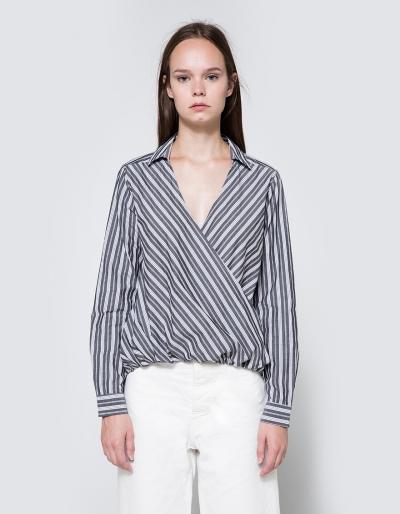 Farrow Striped Crossover Top