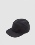 Reigning Champ Five Panel Stretch Nylon Cap In Black