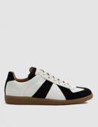 Maison Margiela Replica Low Top Sneaker In Pearl/black