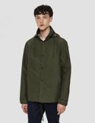 Herschel Supply Co. Hooded Coaches Jacket In Olive Camo