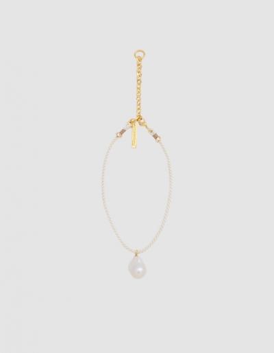 Lizzie Fortunato Best Friend Necklace In Ivory / Black